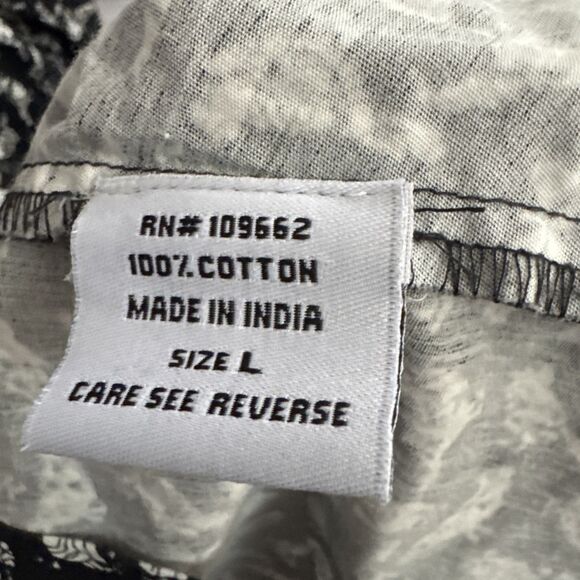 Tulip Clothing Women’s Tunic in Black White Birds 100% Cotton High Low Button Up - Picture 6 of 9